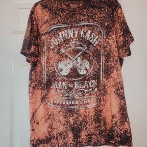 ✰JOHNNY CASH BLEACH DYED T-SHIRT✰